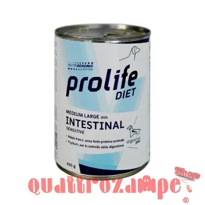 Prolife Dog Veterinary Intestinal Sensitve Medium Large 400 gr Barattolo Umido Cane