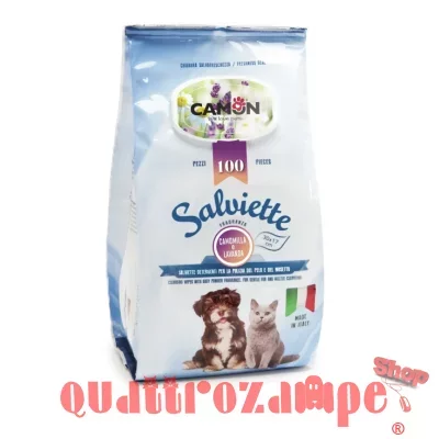 Camon 100 Salviette Detergenti Lavanda e Camomilla Maxi Formato
