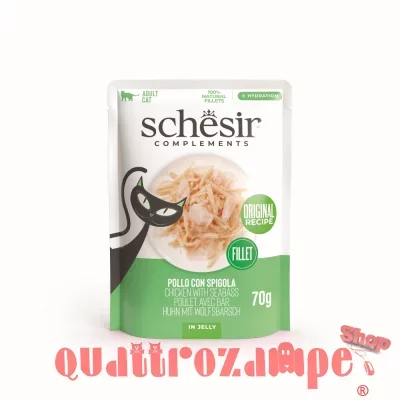 Schesir Complements Pollo e Spigola 70 gr Bustina Umido Per Gatti