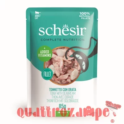 Schesir Complete Tonnetto con Orata 85 gr Jelly Bustina Umido Per Gatti