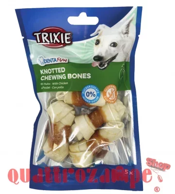 Trixie DENTAfun 5 Ossi Annodati Con Pollo da 5cm 70gr