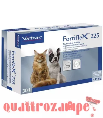 Virbac Fortiflex 225 mg 30 compresse Per Cani e Gatti