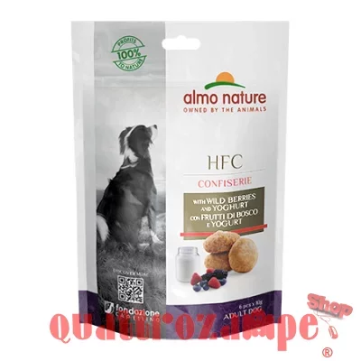 Almo Nature HFC Biscotti Confiserie con Frutti di Bosco e Yogurt 60 gr Per Cani