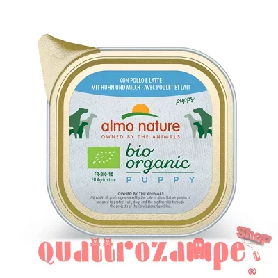 Almo Nature Bio Organic Puppy Pollo e Latte 100 gr Per Cane