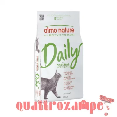 Almo Nature Daily Adult Pollo e Tacchino 12 kg Per Gatti