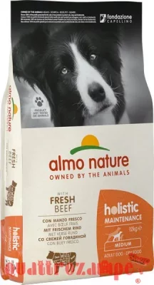Almo Nature Holistic Medium Adult Dog 12 kg Manzo e Riso per Cani