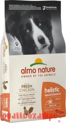 Almo Nature Holistic Medium Adult Dog 12 kg Pollo Fresco per Cani