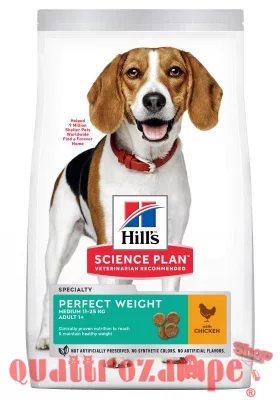 Hill's Science Plan Adult Medium Breed Perfect Weight Con Pollo 12 Kg