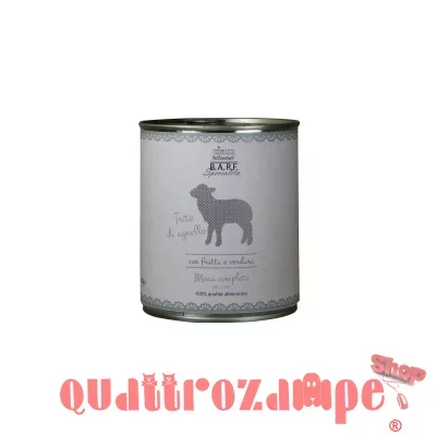 Barf Dr. Clauder's Menu Completo Trito Agnello 800 gr Umido Per Cane
