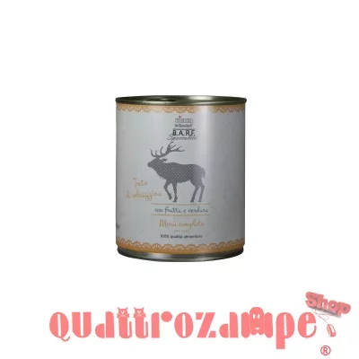 Barf Dr. Clauder's Menu Completo Trito Selvaggina 800 gr Umido Per Cane