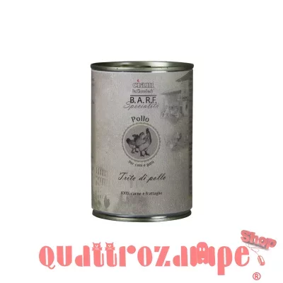 Barf Dr. Clauder's Trito Pollo 400 gr Umido Per Cane e Gatto