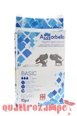 100 Tappetini Assorbenti Per Cani 60 x 90 Fuss Dog Basic Assorbello