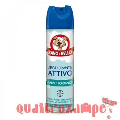 Bayer Deodorante Attivo Muschio Bianco 250 ml Sano e Bello