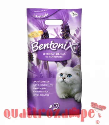 Lettiera Agglomerante Bentonix Lavanda 5 kg Bentonite per Gatto