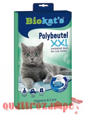 Biokats Polybeutel XXL Cat Lettiera Totale 12 Sacchetti Extra Large Bags
