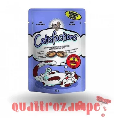 Catisfactions Snack Per Gatti 60 gr Anatra