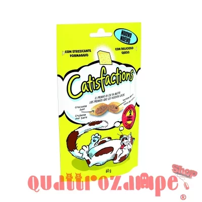 Catisfactions Snack Per Gatti 60 gr Formaggio