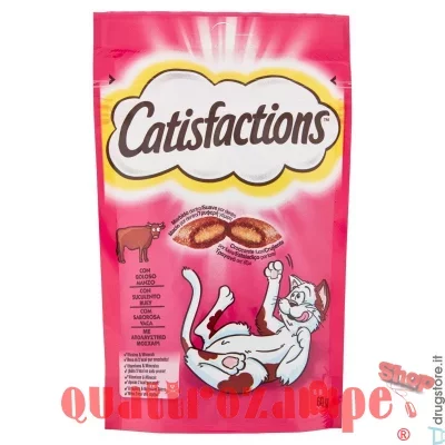 Catisfactions Snack Per Gatti 60 gr Manzo