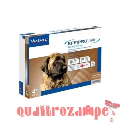 Virbac Effipro Duo Spot-on 40 - 60 kg 4 Pipette Cane