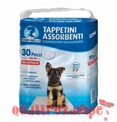 120 Tappetini Assorbenti Elanco Sano e Bello 60x90 Per Cane