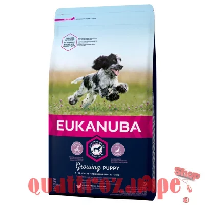 Eukanuba Growind Puppy Medium Breed Pollo 12 kg (ex formato 15 kg)