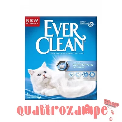 Lettiera Ever Clean Extra Strong Unscented 6 LT Inodore Agglomerante