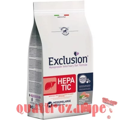 Exclusion Diet Adult Hepatic Medium Large Maiale Riso 12 kg Per Cane