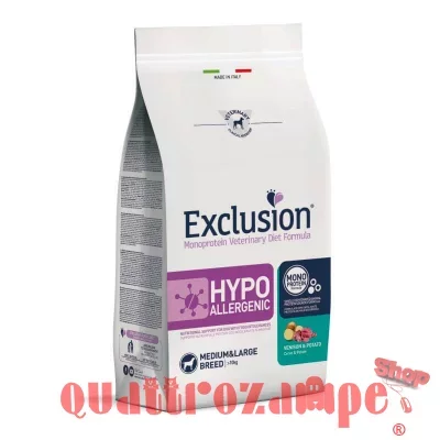 Exclusion Diet Hypoallergenic Venison & Potato 12 kg Cervo e Patate Per Cane
