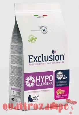Exclusion Diet Cat Hypoallergenic Maiale e Patate 1,5 kg Gatto