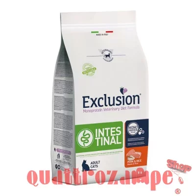 Exclusion Diet Cat Intestinal Maiale e Riso 1,5 kg Gatto