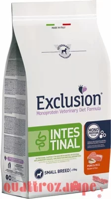 Exclusion Diet Intestinal Adult SMALL Maiale e Riso 2 kg Per Cane