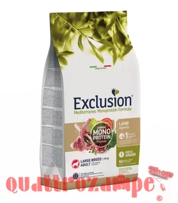 Exclusion Mediterraneo Adult Large Breed Agnello 12 Kg