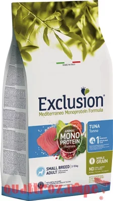 Exclusion Mediterraneo Small Breed Adult Tonno 7 Kg DANNEGGIATO