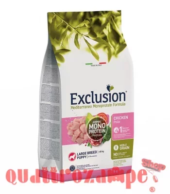 Exclusion Mediterraneo Puppy Large Breed Pollo 12 Kg