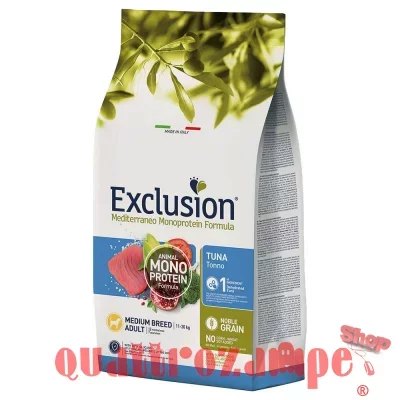 Exclusion Mediterraneo Medium Adult Breed Tonno 12 Kg