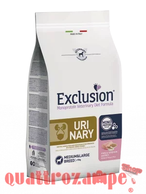 Exclusion Diet Urinary Medium Large Maiale Sorgo Riso 12 kg Per Cani