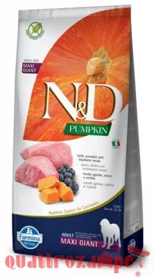 Farmina N/D Grain Free Pumpkin Adult Maxi GIANT Agnello Zucca Mirtillo 12 Kg
