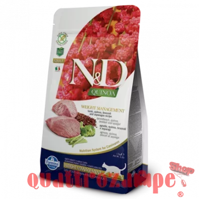 Farmina N/d Grain Free Quinoa Weight Management Agnello 5 Kg Per Gatto