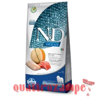 Farmina N/D Ocean GIANT Adult Salmone Merluzzo e Melone Cantalupo 12 kg