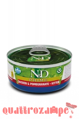 Farmina N&D Prime 70 gr Kitten Pollo e Melograno Umido Gatto