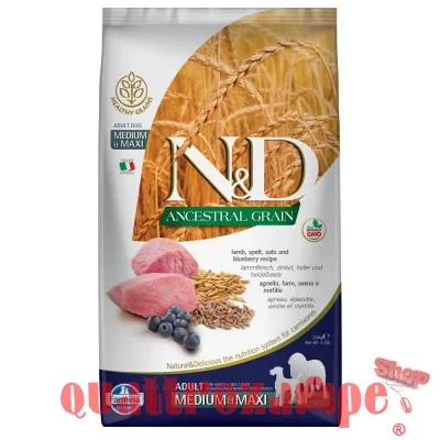 Farmina N/D Ancestral Low Grain Medium Maxi Adult Agnello e Mirtilli 2,5 kg Per Cani