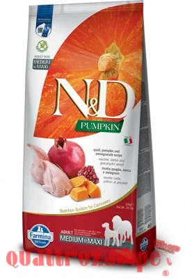 Farmina N/D Pumpkin Adult Medium Maxi Quaglia Zucca Melograno 12 Kg Cani