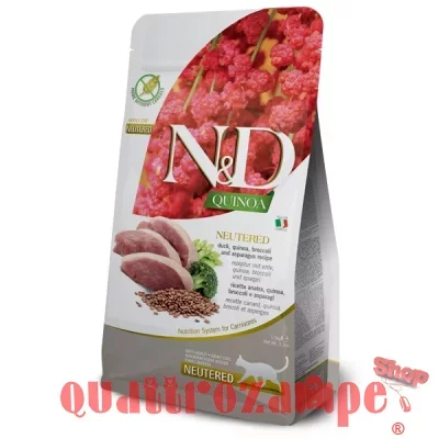Farmina N/d Grain Free Quinoa Adult Neutered Anatra 5 Kg Per Gatto
