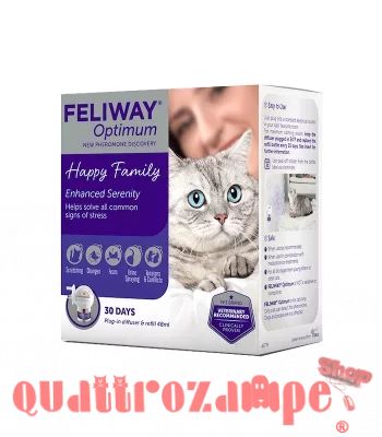 Ceva Feliway Optimum Diffusore e Ricarica 48 ml Kit Per Gatti