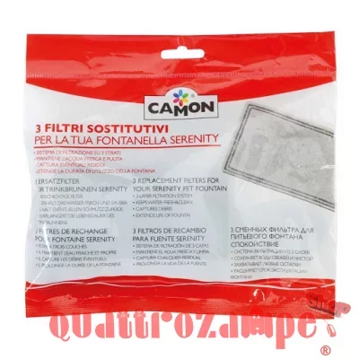 Camon Kit 3 Filtri per Drinkwell Ciotola Fontanella Automatica