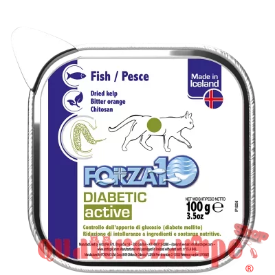 Forza 10 Active Diabetic Fish 100 Gr Vachetta Umido Gatto