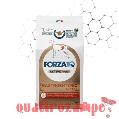 Forza 10 Active Vet Diet Gastroenteric Low Fat 10 kg Crocchette Per Cani