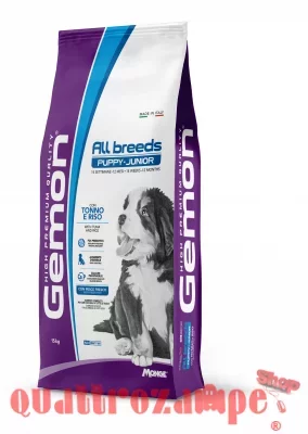 Gemon by Monge Puppy Junior All Breed Tonno Riso 15 kg Cani
