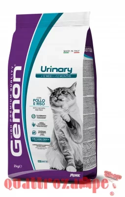 Gemon Urinary Pollo Riso 7 Kg Crocchette Gatti