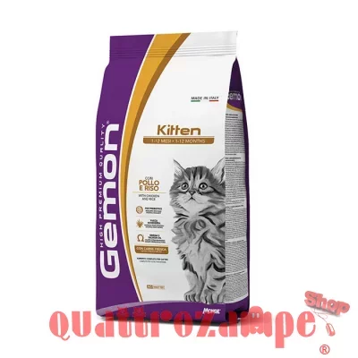 Gemon by Monge Kitten Pollo e Riso 2 Kg Crocchette Gattini